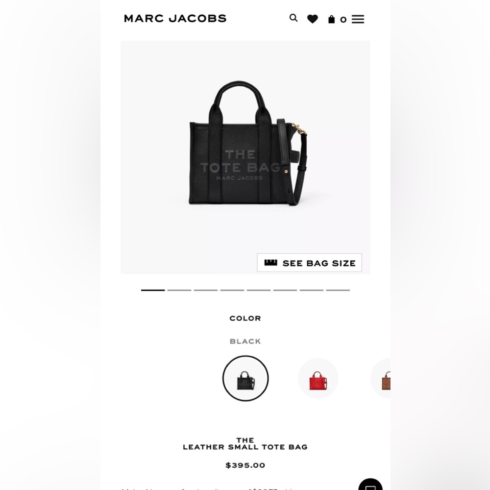 Small Black Marc Jacob’s “The Tote Bag”